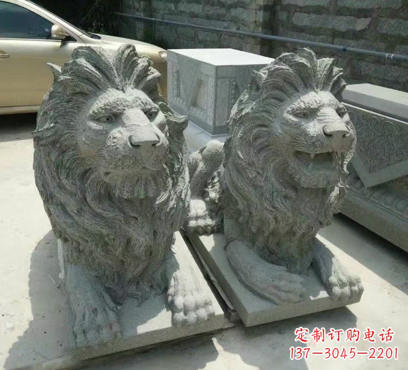 徐州卧式狮子石雕
