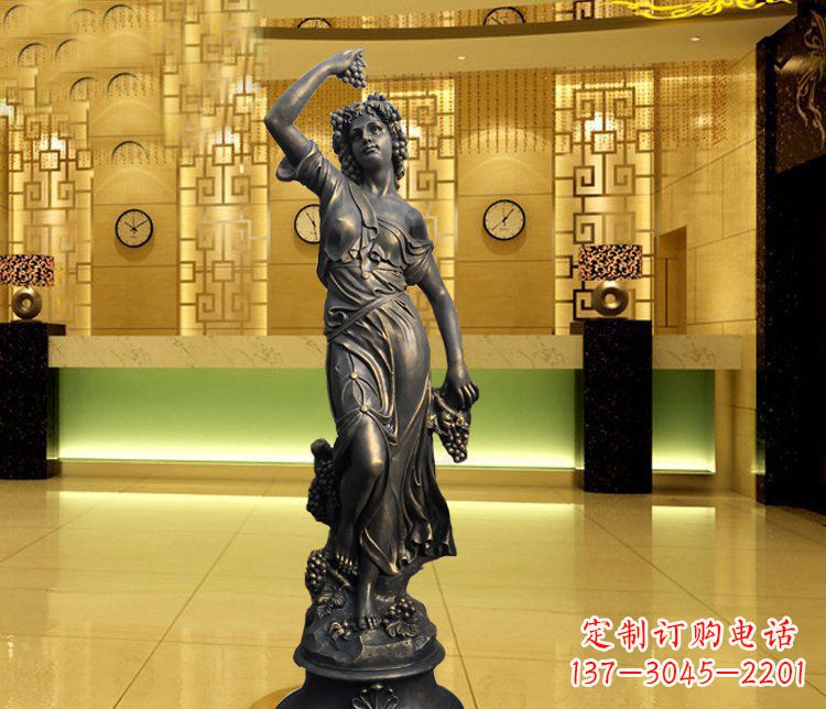 徐州西方女人别墅景观铜雕塑 (2)