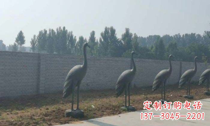 徐州仙鹤抽象铜雕 (2)