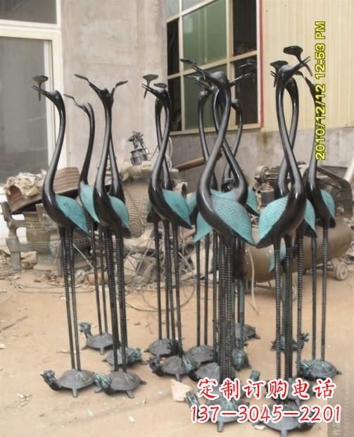 徐州仙鹤动物铜雕