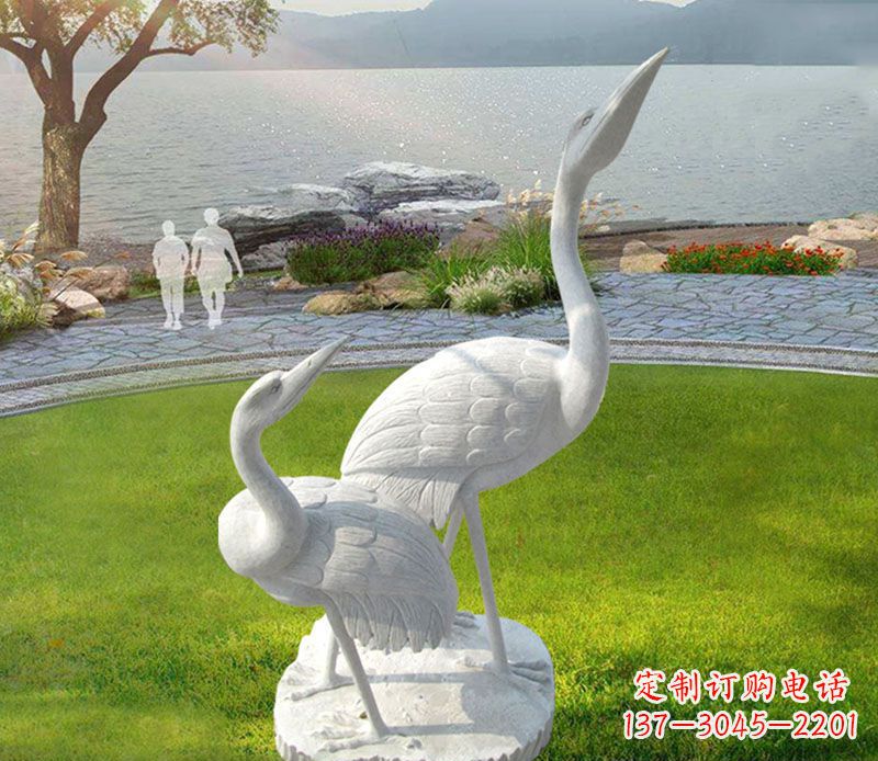 徐州仙鹤石雕公园动物雕塑