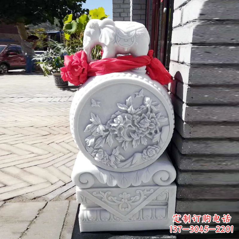 徐州仙鹤石雕门墩