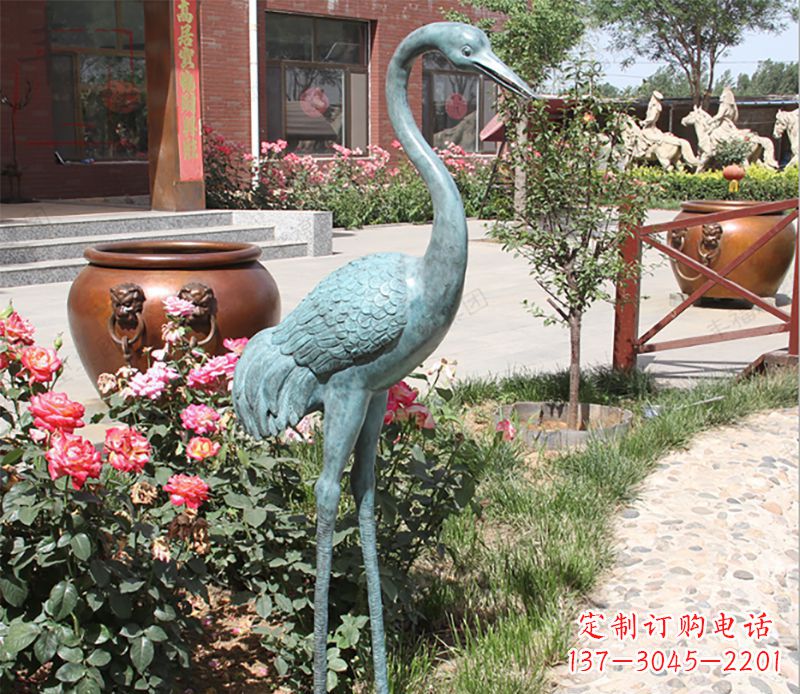 徐州仙鹤铜雕