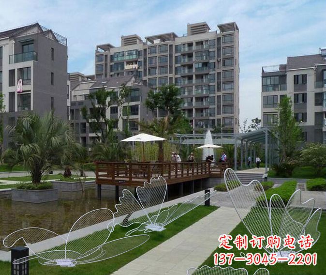 徐州小区不锈钢镂空蝴蝶雕塑