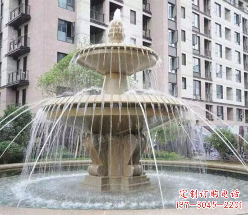 徐州小区大型喷泉景观石雕