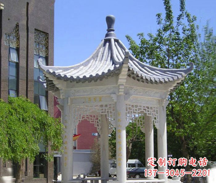 徐州小区景观大理石凉亭