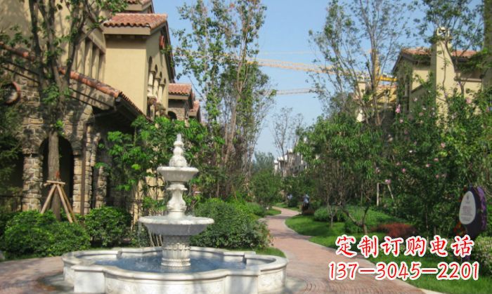 徐州小区景观大理石喷泉石雕 (5)