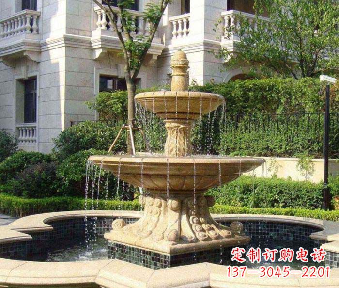 徐州小区景观大型喷泉石雕 (2)