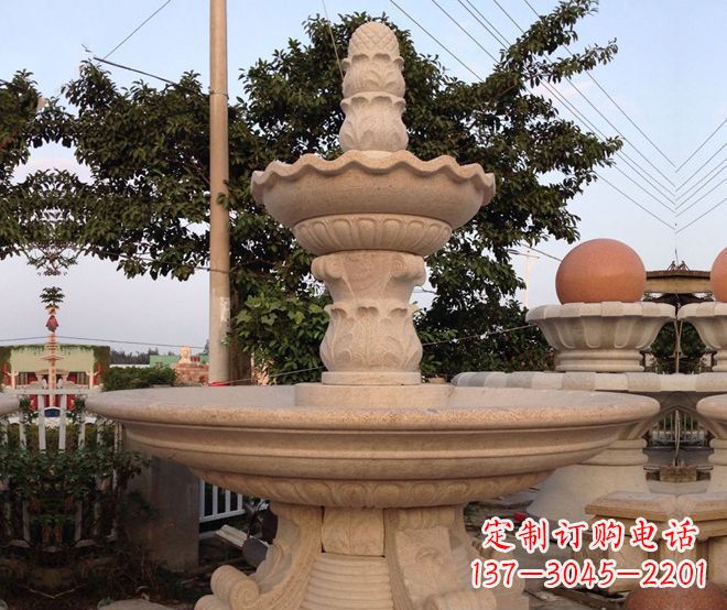 徐州小区景观大型喷泉石雕 (4)