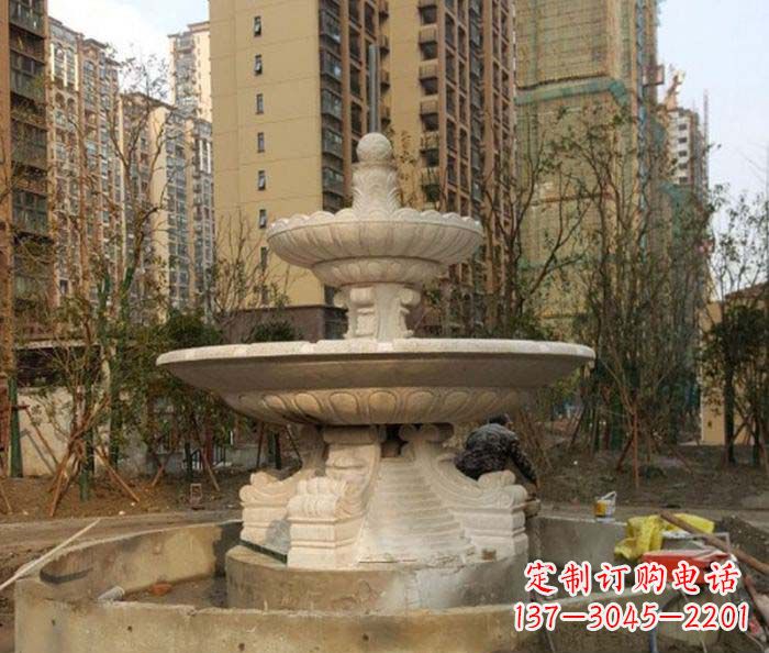 徐州小区景观大型喷泉石雕 (3)