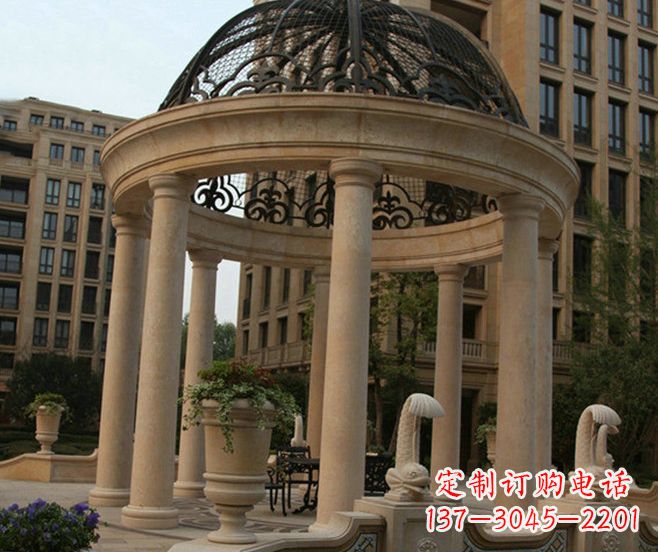 徐州小区景观欧式石雕凉亭