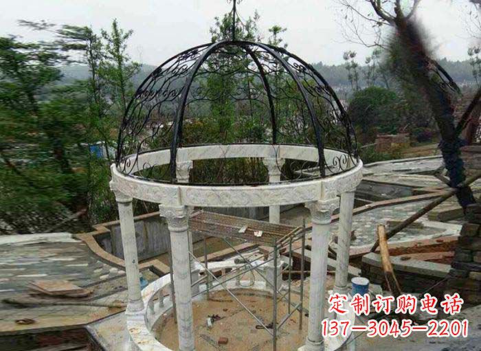 徐州小区欧式圆顶凉亭石雕