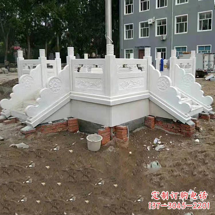 徐州学校汉白玉升旗台石雕