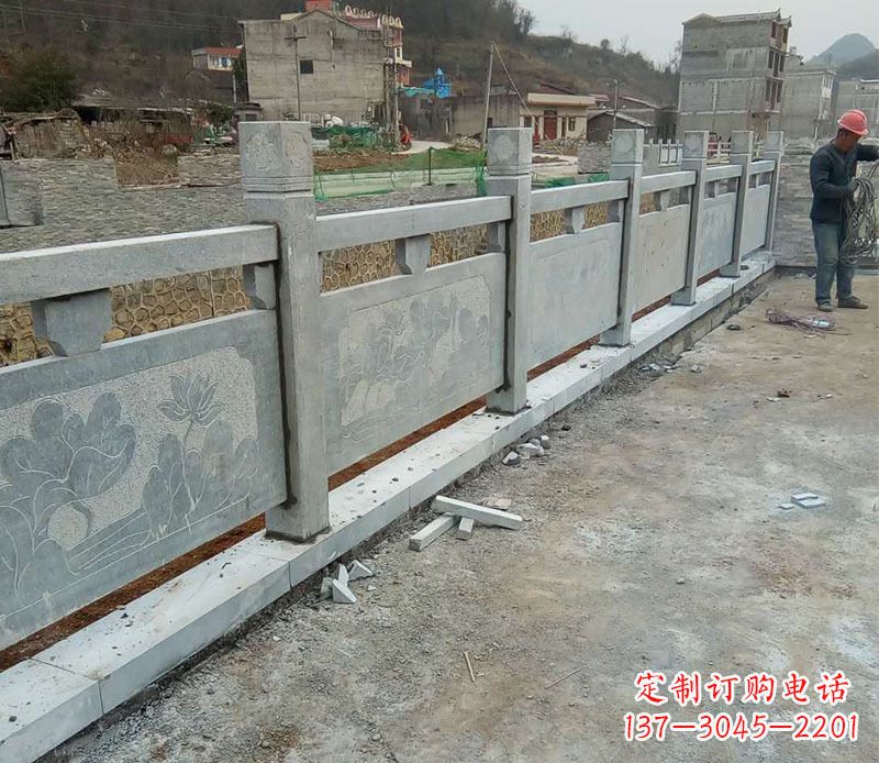 徐州园林仿古石栏板景观石雕 (5)