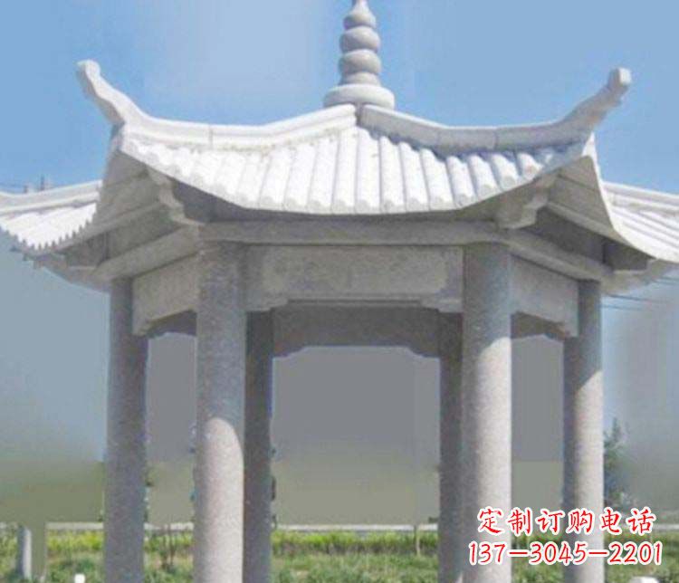徐州园林仿古石凉亭景观石雕