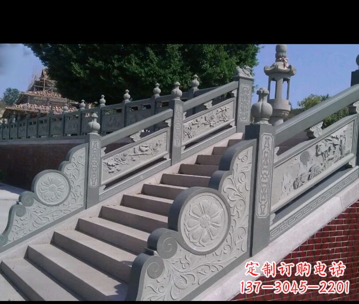徐州园林景观大理石栏板雕塑 (4)