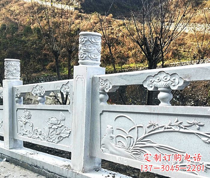徐州园林景观大理石栏板石雕 (7)