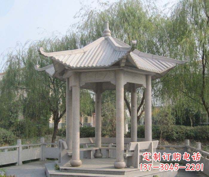 徐州园林景观大理石凉亭石雕