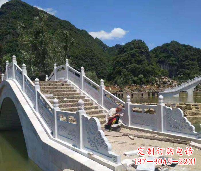 徐州园林景观大理石桥栏板石雕_1