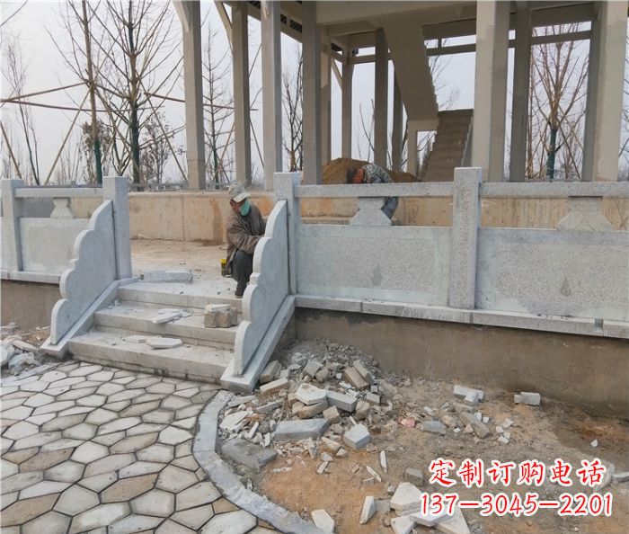 徐州园林景观大理石桥栏板石雕_2 (2)