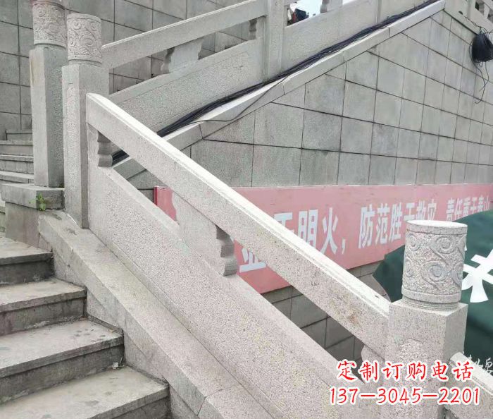 徐州园林景观大理石桥栏板石雕_1 (2)