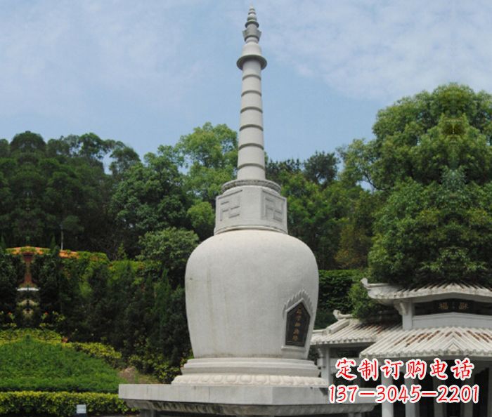 徐州园林景观大理石舍利塔石雕
