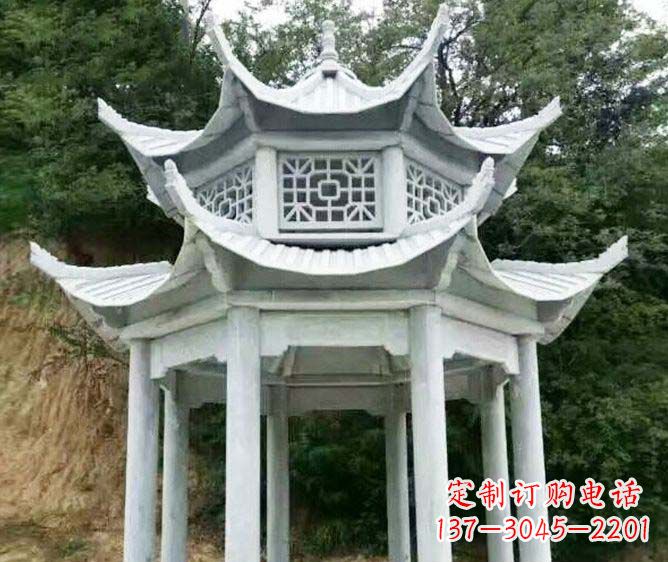 徐州园林景观多层凉亭石雕