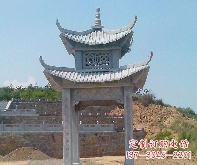 徐州园林景观仿古石雕凉亭