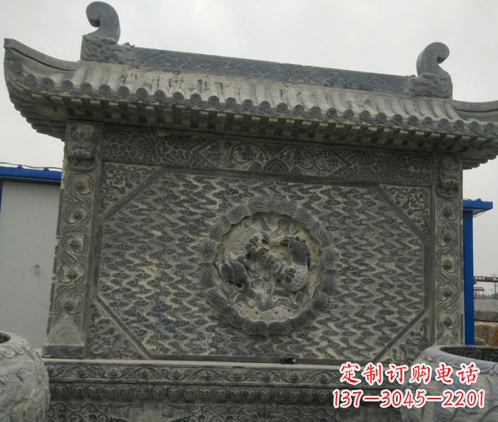 徐州园林景观仿古石雕影壁