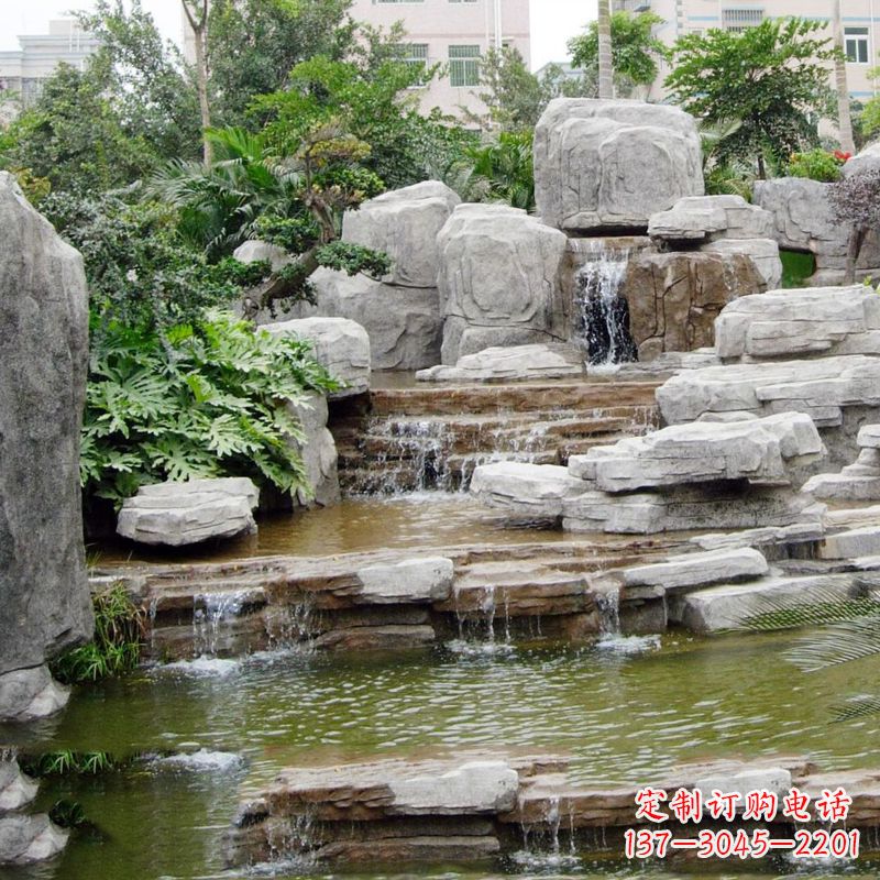 徐州园林石头假山流水
