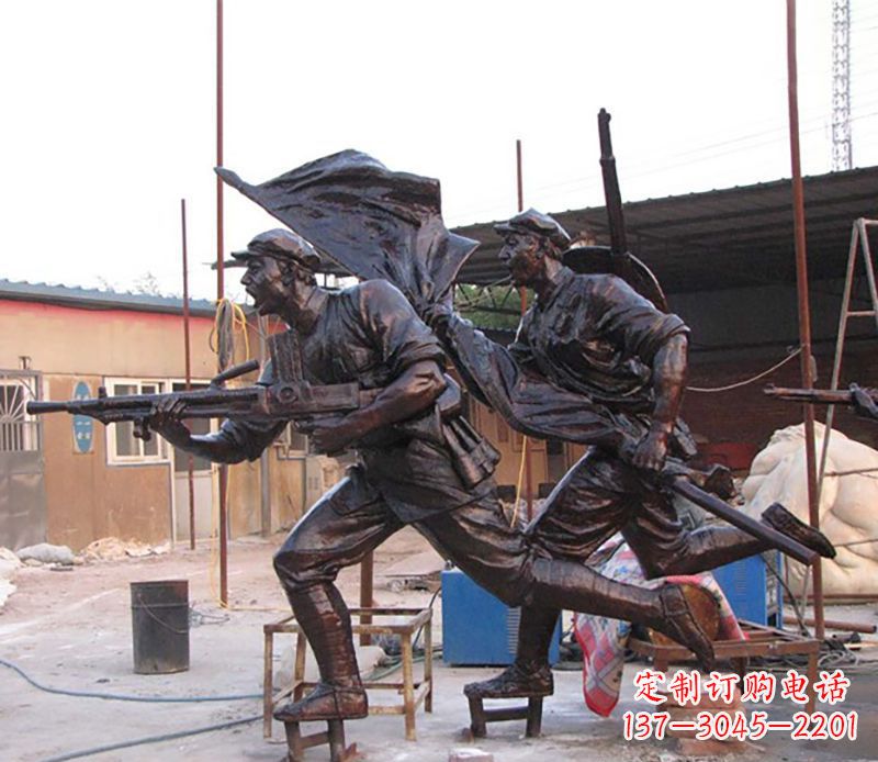 徐州战士人物铜雕