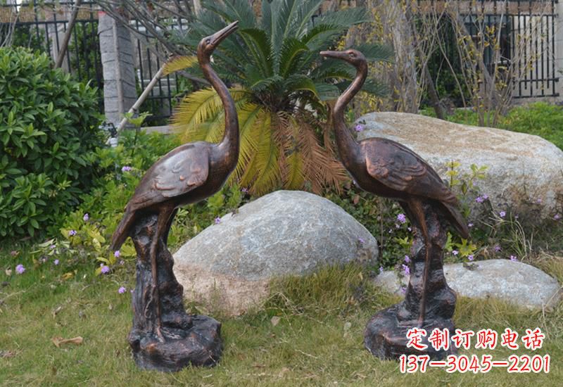 徐州站立仙鹤雕塑 (2)