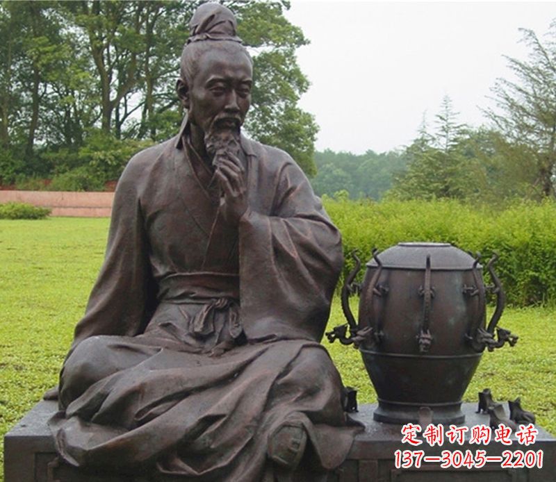 徐州张衡科学家铜雕