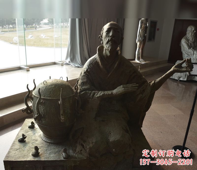 徐州张衡铜雕