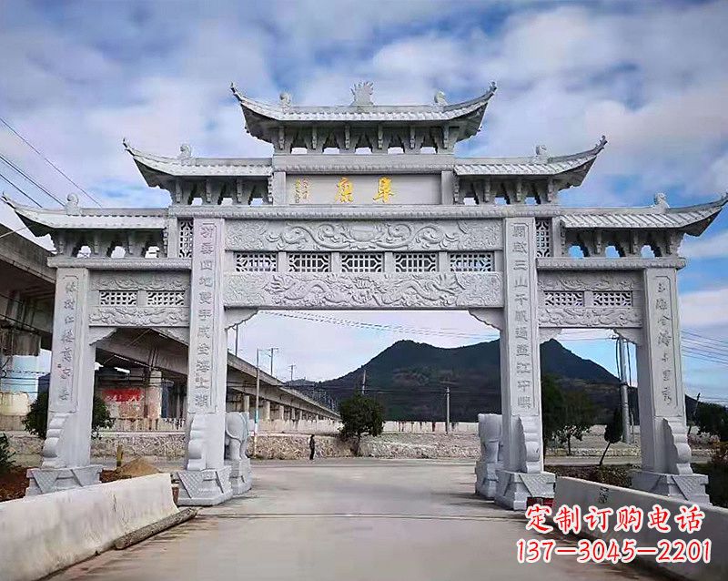 徐州张掖石雕牌坊雕刻