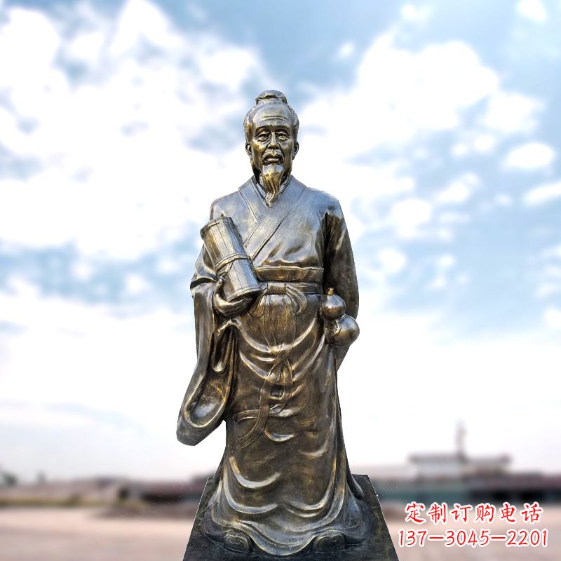 徐州张仲景仿铜雕像