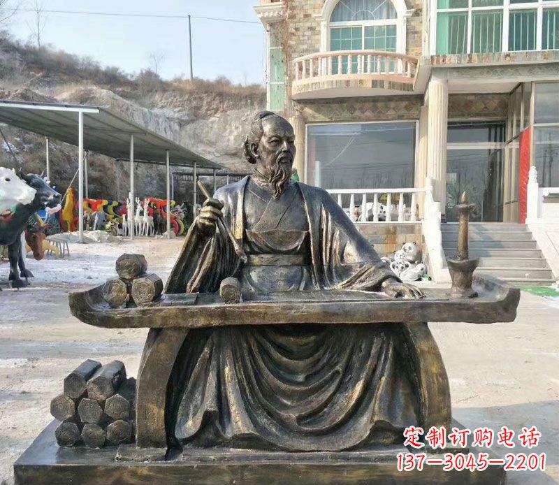 徐州张仲景铜公园雕