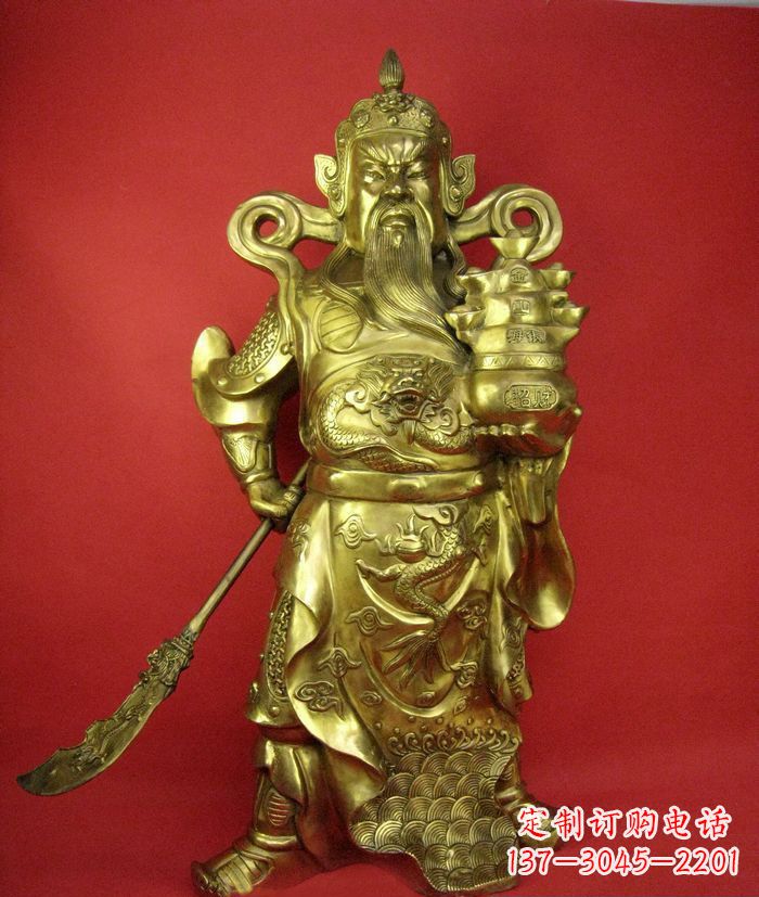 徐州招财关公铜雕