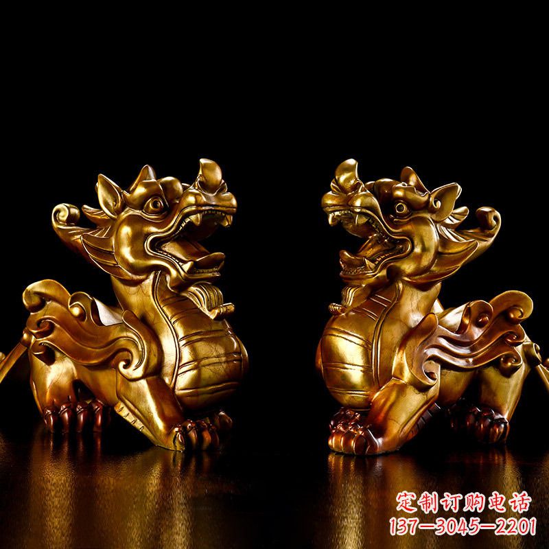 徐州招财黄铜貔貅雕塑摆件