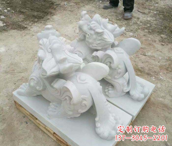 徐州招财进宝立式貔貅门口石雕