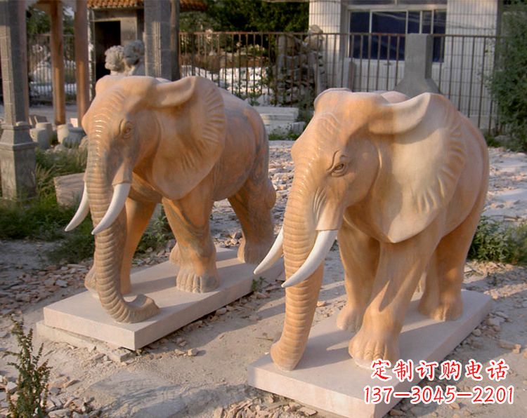 徐州招财石雕大象