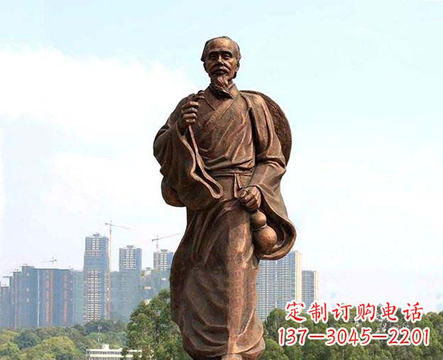 徐州中华古代名医华佗铜雕像