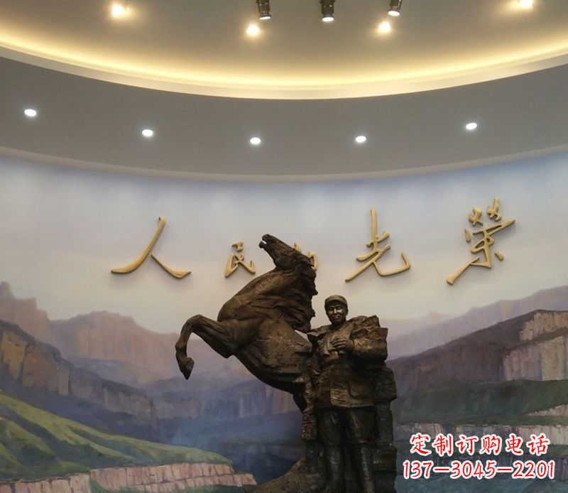 徐州朱德人物景观铜雕