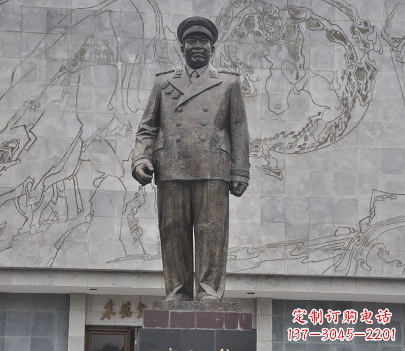 徐州朱德人物铜雕