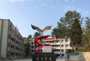 徐州学校“展望未来”老鹰地球仪不锈钢景观雕塑