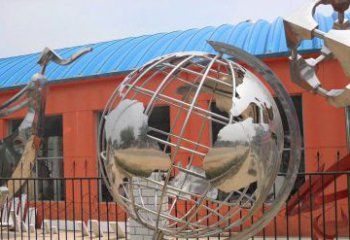 徐州学校不锈钢地球仪雕塑