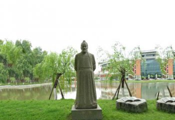 徐州中国古代杰出的法医学家石雕宋慈雕塑像
