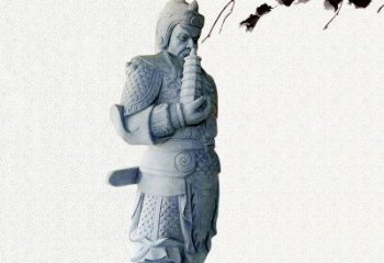 徐州中国古代神话中的托塔天王石雕塑