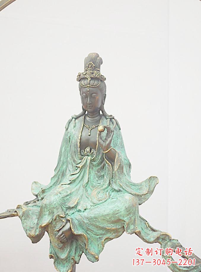 徐州铸铜观自在观音雕像