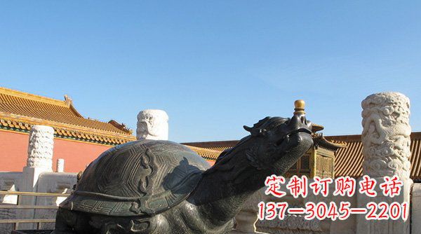 徐州铸铜龙龟寺庙神兽铜雕